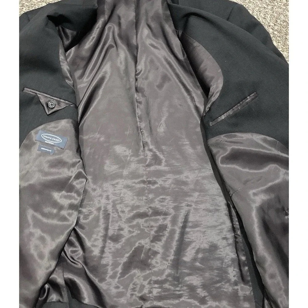 Pronto Uomo Platinum Executive Fit 50 Short Black Wool Sport Coat Blazer